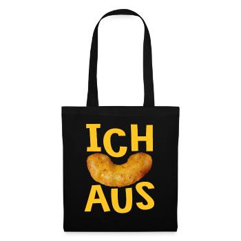 Vegane Erdnuss Flips zum Ausflippen - Stoffbeutel - Schwarz - Vorne