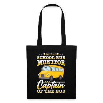School Bus Monitor Bus Attendant School Transport - Tote Bag - black - Front