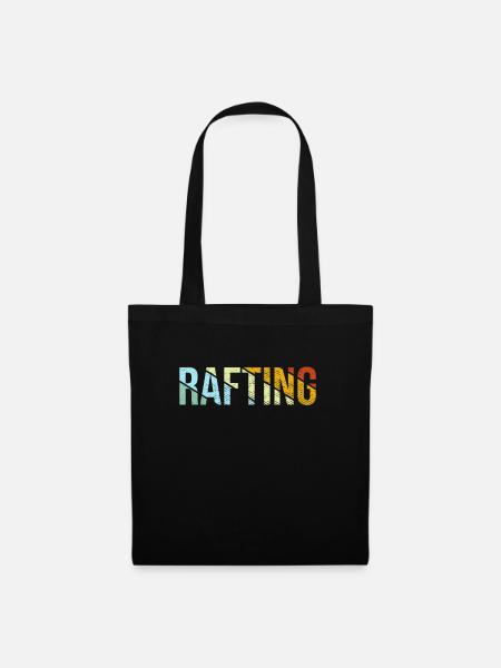 Rafting Retro - Stoffbeutel - Schwarz