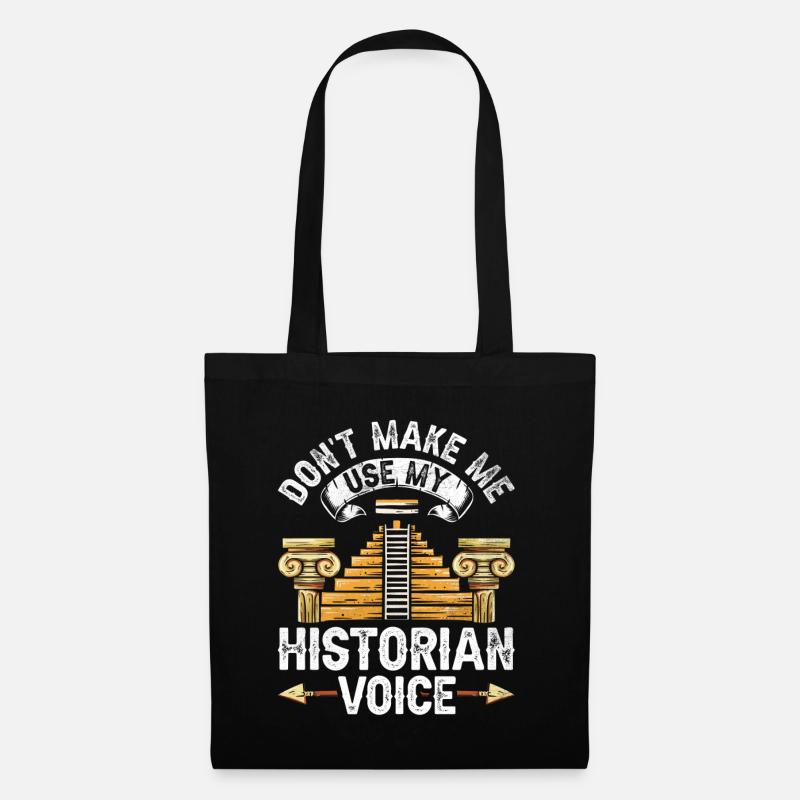 Meine Historiker Stimme Beruf Historik Geschichte - Stoffbeutel - Schwarz