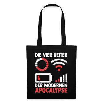 Die vier Reiter der modernen Apocalypse - Stoffbeutel - Schwarz - Vorne