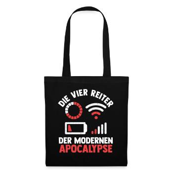 Die vier Reiter der modernen Apocalypse - Stoffbeutel - Schwarz - Vorne