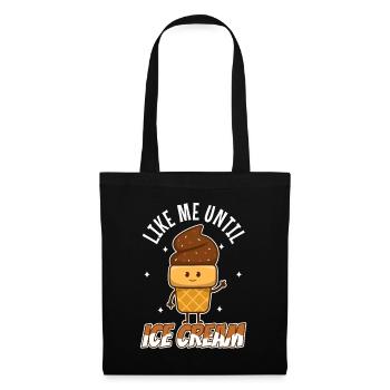 Lick Me Until Ice Cream - Stoffbeutel - Schwarz - Vorne
