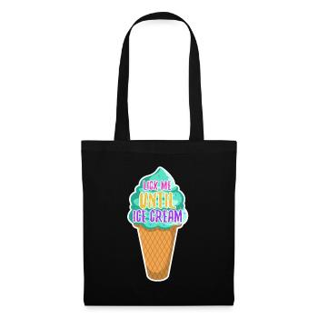 Léchez-moi jusqu’à la crème glacée - Sac en tissu - noir - Devant