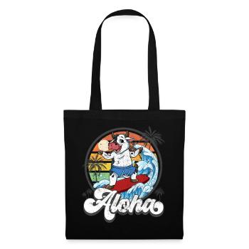Aloha Hawaiian Hawaiian Surfer Surfing - Tote Bag - black - Front