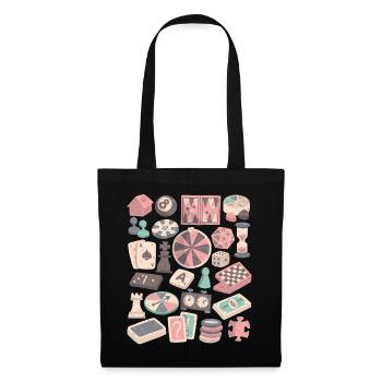 Jeux de société et jeux de société - Sac en tissu - noir - Devant