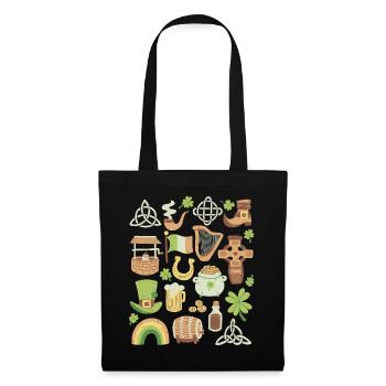 Irlande - Sac en tissu - noir - Devant