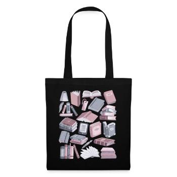 Livres - Sac en tissu - noir - Devant
