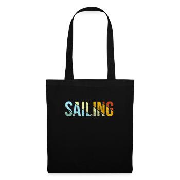Rétro de la voile - Sac en tissu - noir - Devant