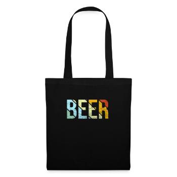 Beer retro - Tote Bag - black - Front