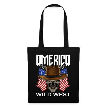 America Wild West - Stoffbeutel - Schwarz - Vorne