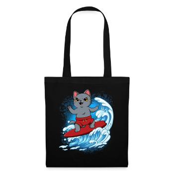 Wave surfers Surfers Surfers - Tote Bag - black - Front