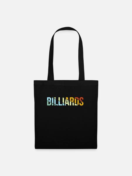 Billiards Retro - Stoffbeutel - Schwarz