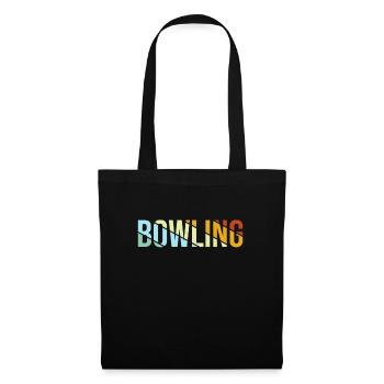 Bowling Retro - Stoffbeutel - Schwarz - Vorne