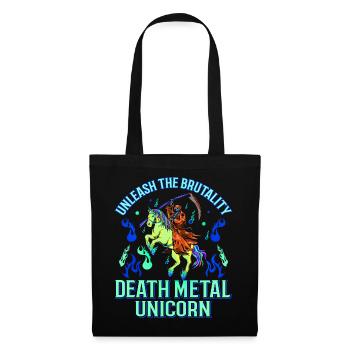 Goth Rock Satan Girl Woman Festivals Death Metal - Stoffbeutel - Schwarz - Vorne