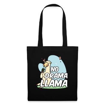 Pas de drame Lama Dictons Lama Animal Lamas - Sac en tissu - noir - Devant