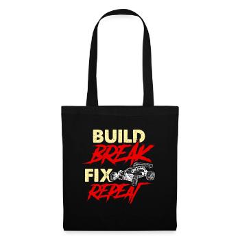 RC Model Racing Build Break Fix Repeat Model Maker - Tote Bag - black - Front