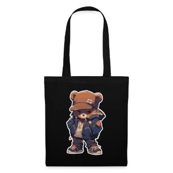 Bear Brown Bear Bear Bear Head Bear Baby - Tote Bag - black - Front