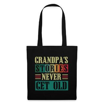 Bester Opa Aller Zeiten, Großvater, Gramps, - Stoffbeutel - Schwarz - Vorne