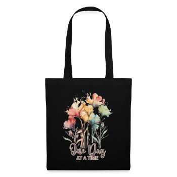 One Day At A Time Inspiring Mental Health Awarenes - Stoffbeutel - Schwarz - Vorne