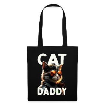 Cat Daddy Cats Father Cat Dad Dad Father's Day Cat - Tote Bag - black - Front