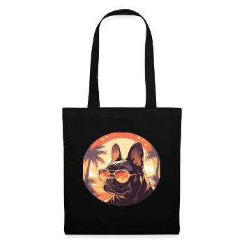 French Bulldog Bulldog Sunglasses - Tote Bag - black - Front