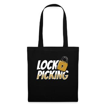 Lock Picking Knacker Schloss Lockpicking Knacken - Stoffbeutel - Schwarz - Vorne