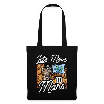 Departure to Mars Space Planet Astronaut - Tote Bag - black - Front