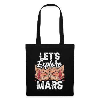 Let's explore the Mars Planet Space Astronaut - Tote Bag - black - Front