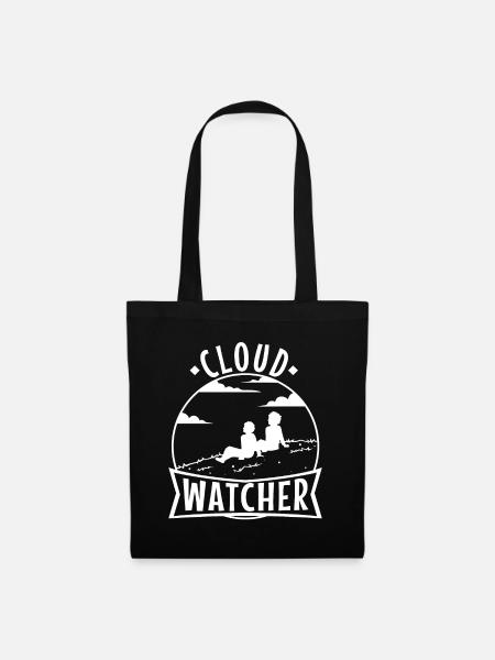 Cloud Watcher - Stoffbeutel - Schwarz