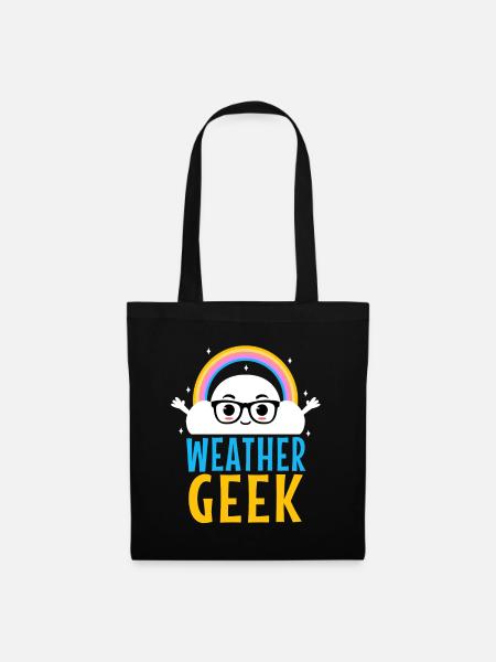 Weather Geek - Stoffbeutel - Schwarz