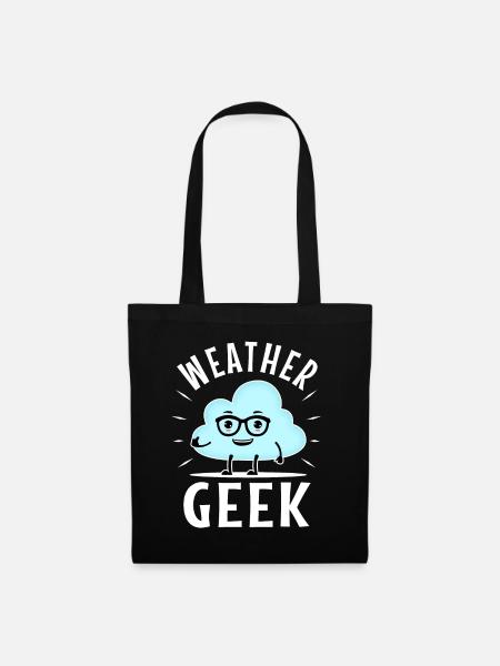 Weather Geek - Stoffbeutel - Schwarz