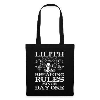 Lilith, Demon, Gothic, Mythology, Folklore, - Tote Bag - black - Front