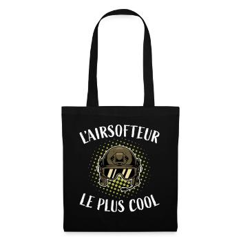 Airsofteur le Plus Cool Tee Shirt Airsoft Softair - Sac en tissu - noir - Devant
