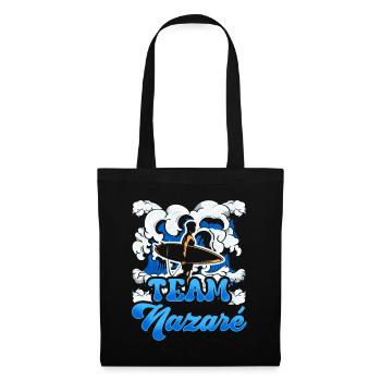 Team Nazaré Surfing Surfer Surfing Waves - Tote Bag - black - Front
