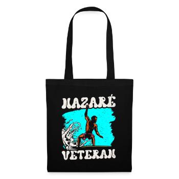 Nazaré Vétéran Surfeur Vagues Surf Surf - Sac en tissu - noir - Devant