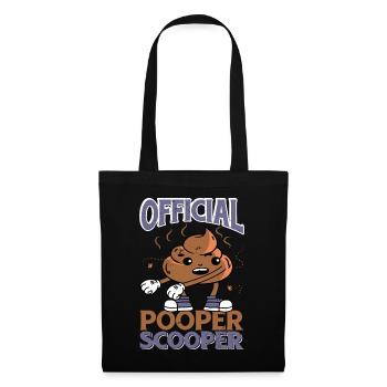 Official Pooper Scooper 31 - Stoffbeutel - Schwarz - Vorne
