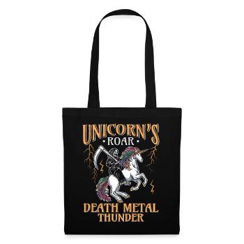 Goth Rock Satan Einhorn Festivals Death Metal - Stoffbeutel - Schwarz - Vorne