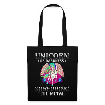 Goth Rock Satan Einhorn Festivals Death Metal - Stoffbeutel - Schwarz - Vorne