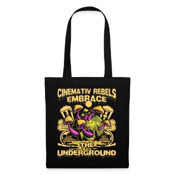 Underground Film, Independent Cinema, Horror - Stoffbeutel - Schwarz - Vorne