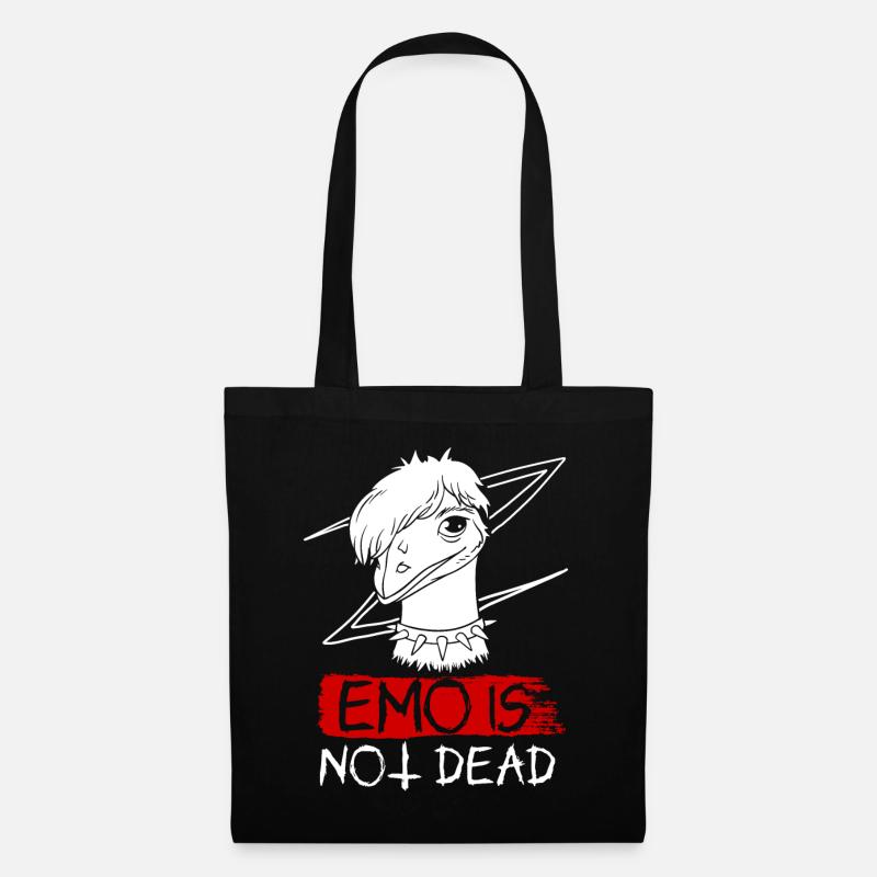 Emo Boy Emo Girl Emu Bird Emocore Punk Ästhetik - Stoffbeutel - Schwarz