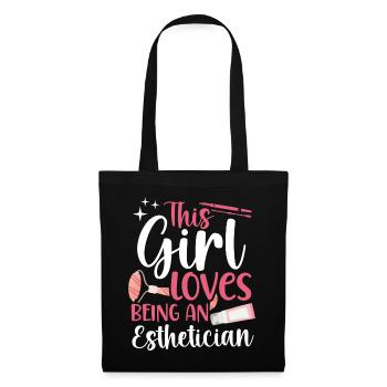 Cute Licensed Esthetician Skincare - Stoffbeutel - Schwarz - Vorne