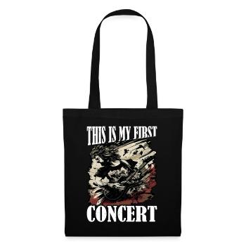 This Is My First Concert 56 - Tote Bag - black - Front