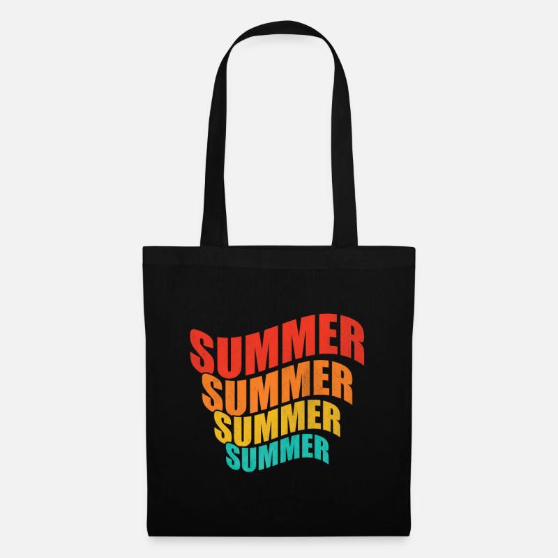 Sommer Sommer - Stoffbeutel - Schwarz
