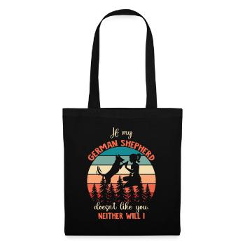 German Shepherd Saying - Tote Bag - black - Front