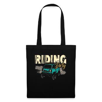 Off-Road Racing Riding Dirty Road Trip Motocross - Tote Bag - black - Front
