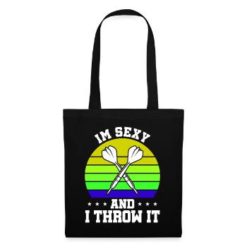 Club de sport de fléchettes, jeu de fléchettes, fléchettes de sport Pfeil - Sac en tissu - noir - Devant