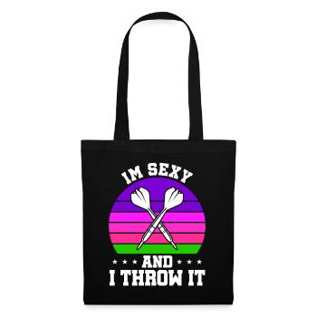 Club de sport de fléchettes, jeu de fléchettes, fléchettes de sport Pfeil - Sac en tissu - noir - Devant