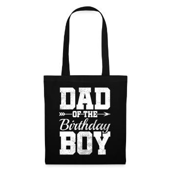 Papa du garçon d’anniversaire - Sac en tissu - noir - Devant