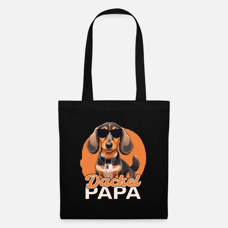 Dachshund Dad - Tote Bag - black